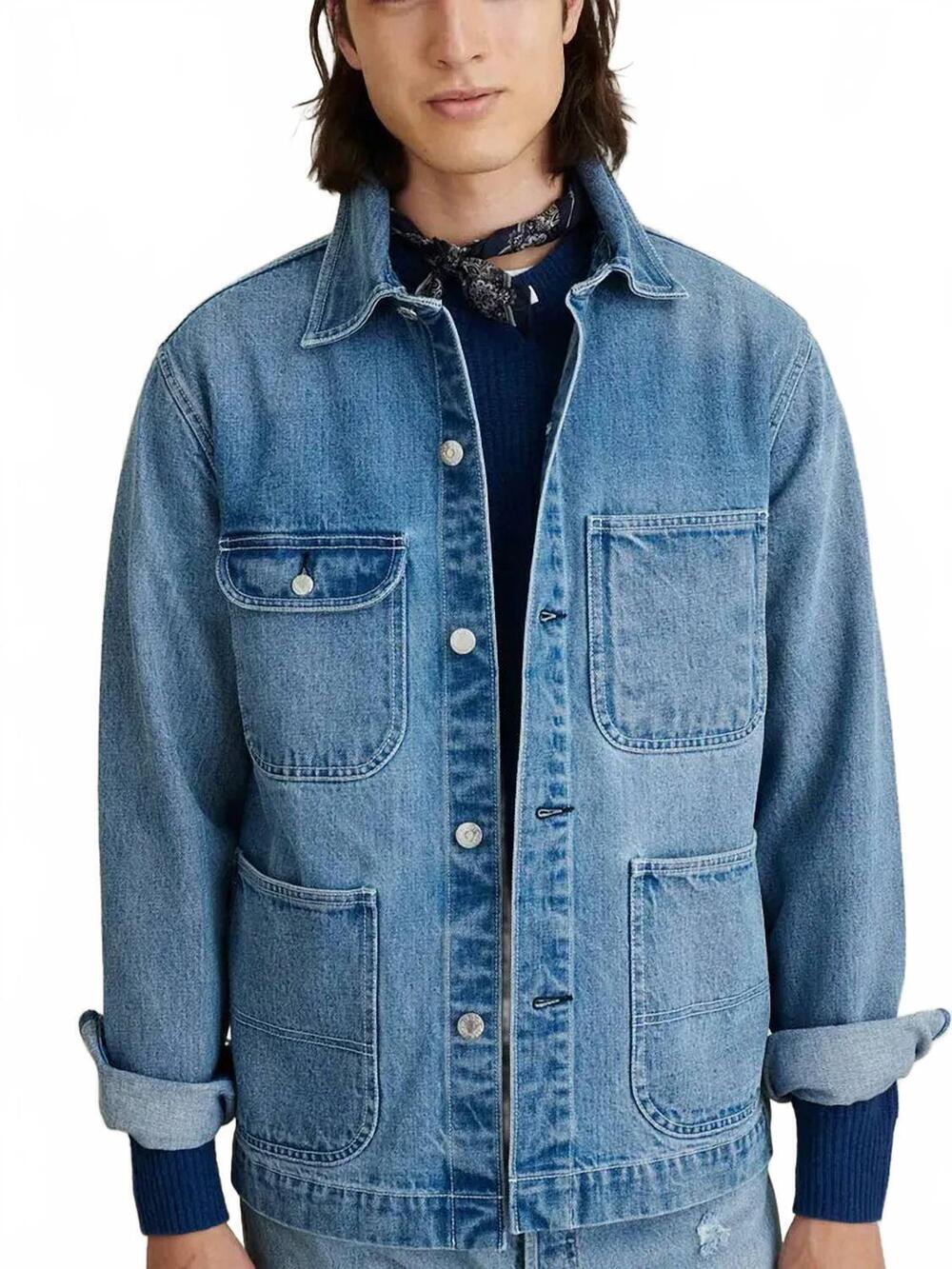 NEW ALEX MILL work denim jacket in vintage wash